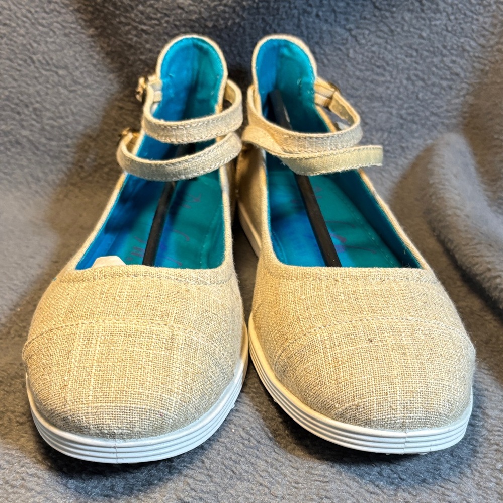 Elegant Beige Mary Jane Flats